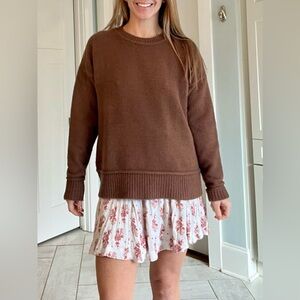 Free people floral lace dress with suspenders